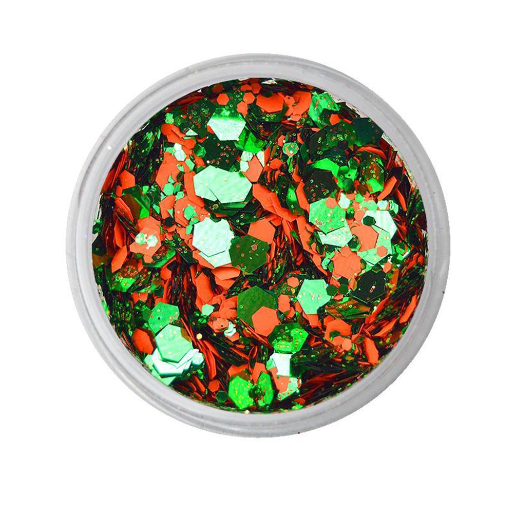 VIVID Gleam Glitter Cream - Triumphant - Orange & Green