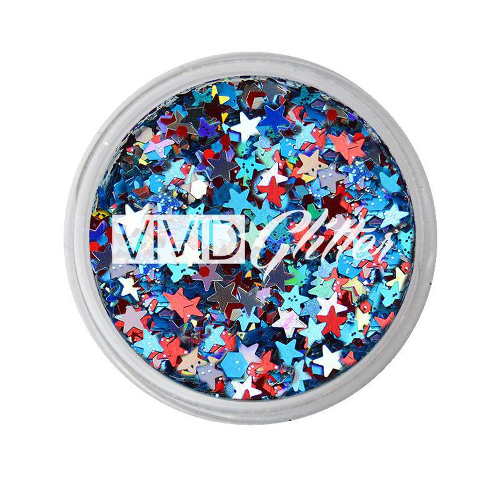 VIVID Glitter Stackable Loose Glitter - White Hologram – ClownAntics