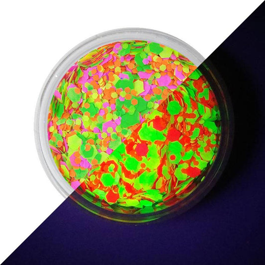 VIVID Glitter Loose Chunky UV Glitter - Ignite (10 gm)