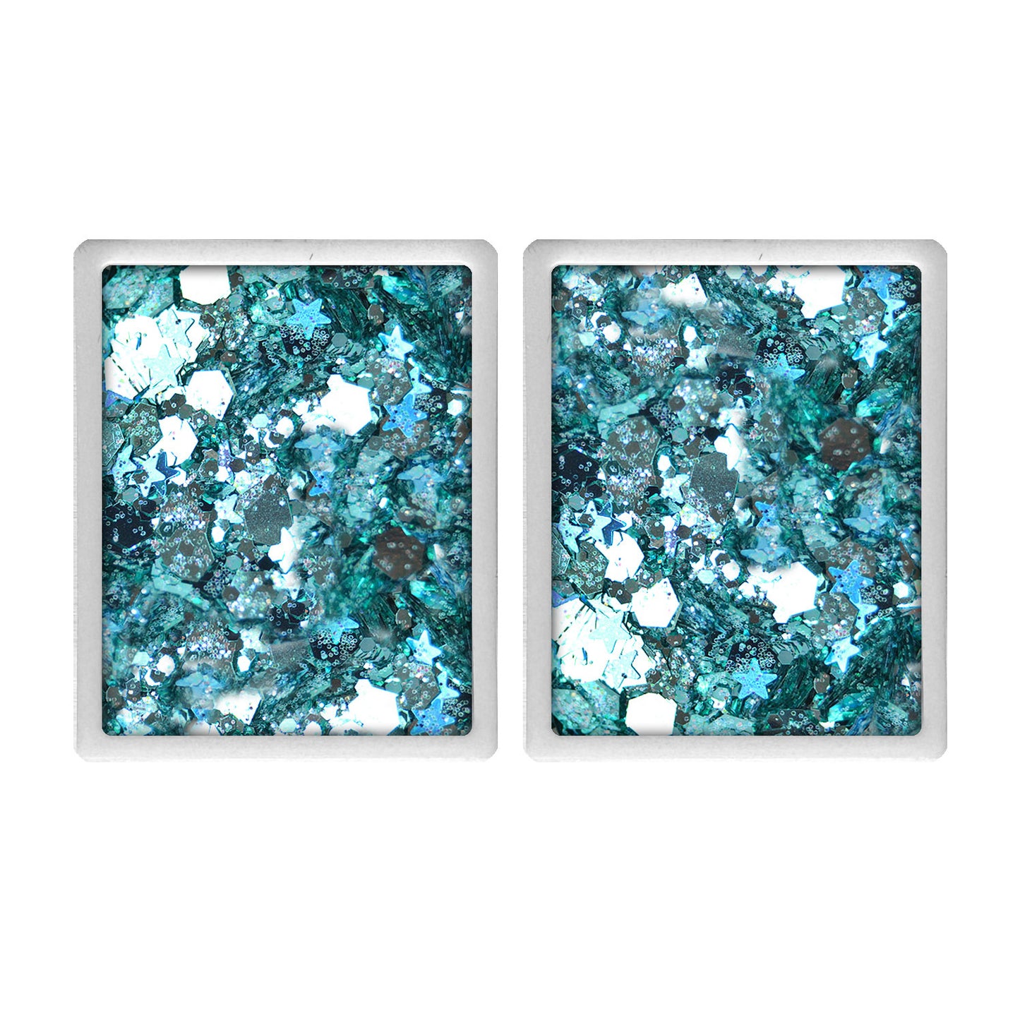 Vivid Gleam Glitter Palette Refill - Angelic Ice