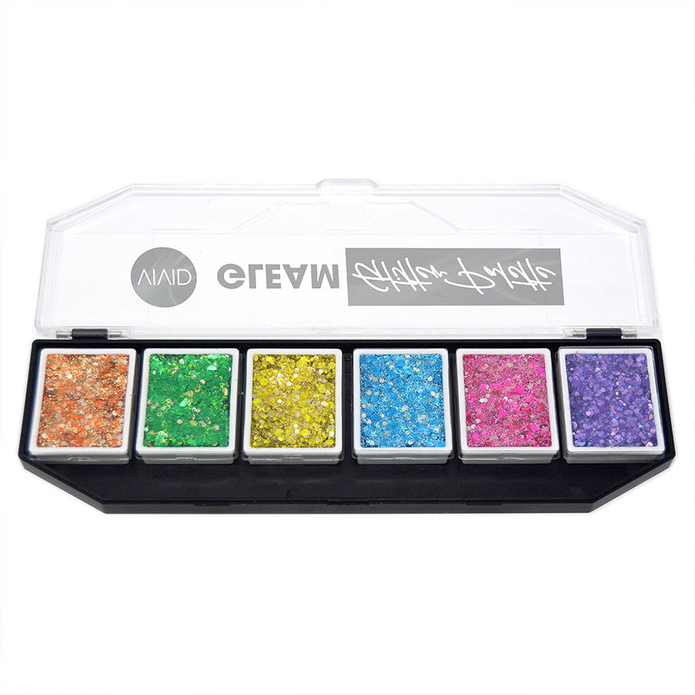 VIVID Gleam Glitter Cream Palette - Brilliant (6 color)