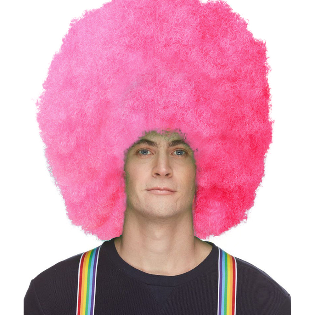 Hifro Super Afro Wig Hot Pink: