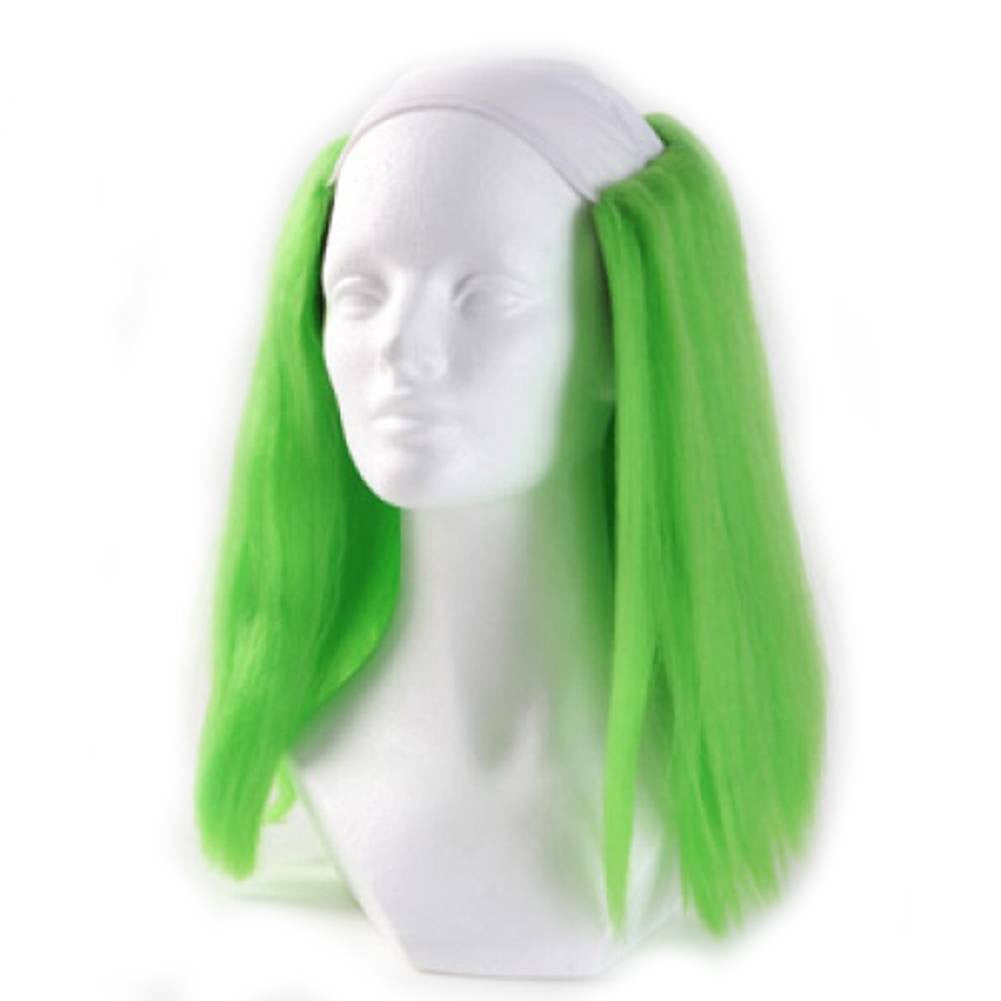 Alicia Bald Straight Clown Wig Green ClownAntics