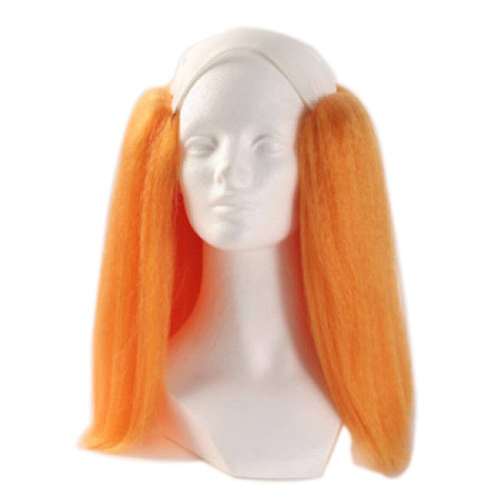 Alicia Bald Straight Clown Wig - Orange