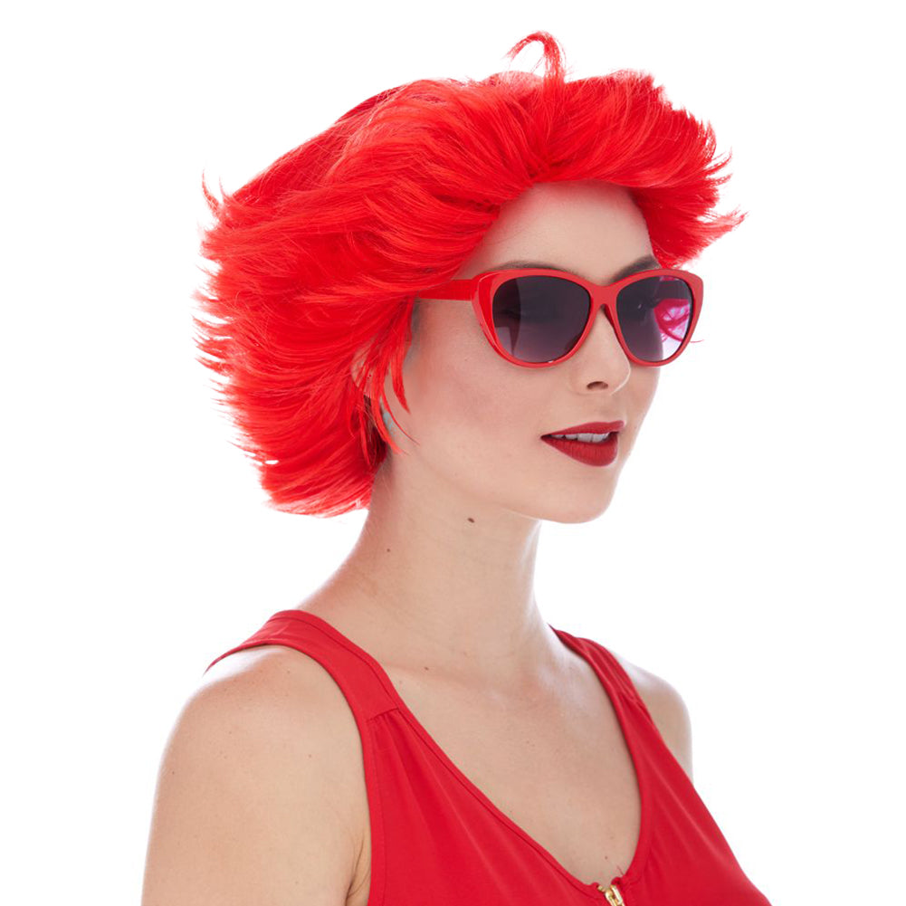 West Bay Fun Flip Clown Wig  - Red