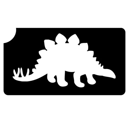 Art Factory Glitter Tattoo Stencil - Stegosaurus Dinosaur (136) - 5 Pack