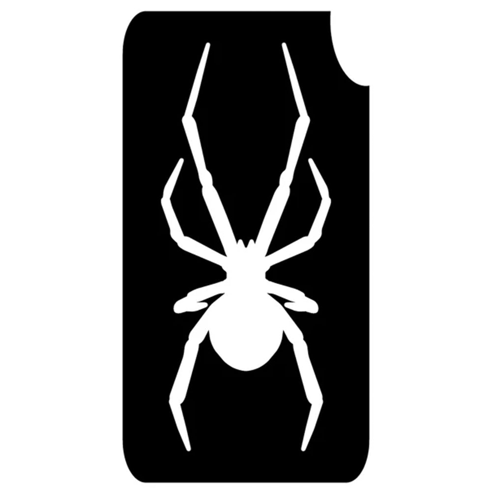 Art Factory Glitter Tattoo Stencil - Black Widow Spider (162) - 5 Pack