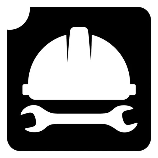 Art Factory Glitter Tattoo Stencil - Hard Hat Construction (765) - 5 Pack