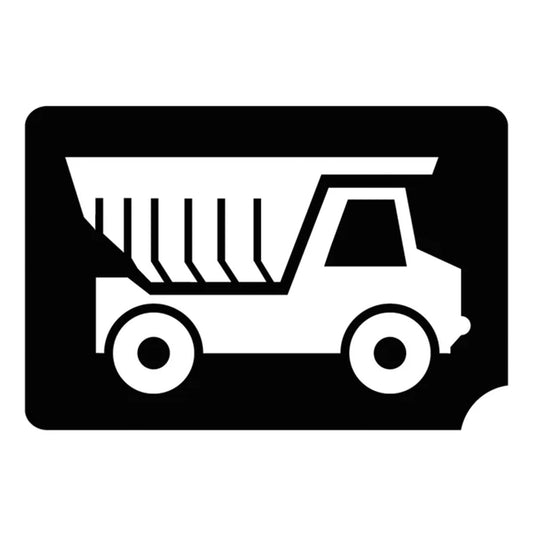 Art Factory Glitter Tattoo Stencil - Dump Truck Construction (766) - 5 Pack