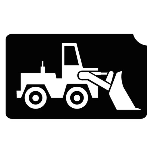Art Factory Glitter Tattoo Stencil - Excavator Construction (768) - 5 Pack