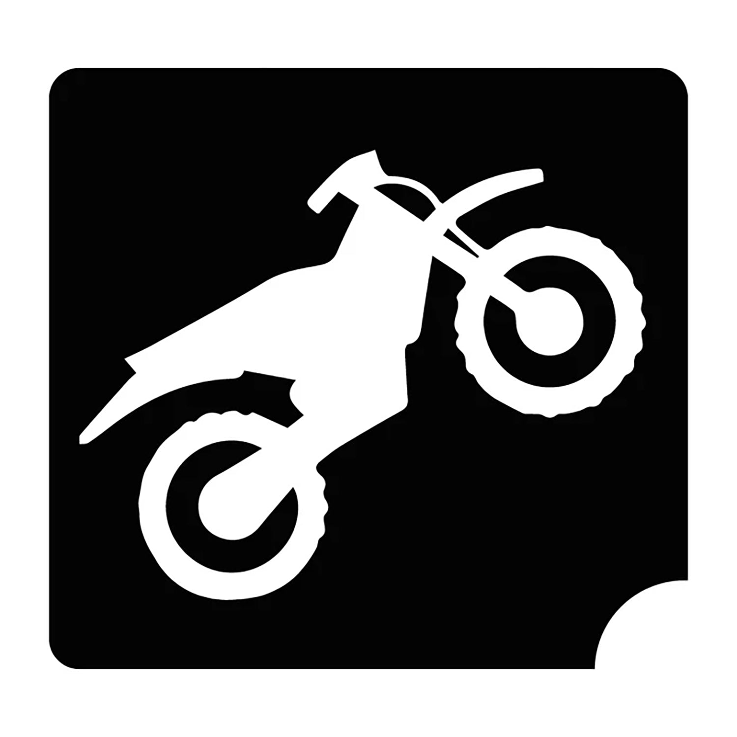 Art Factory Glitter Tattoo Stencil - Motorcycle (776) - 5 Pack