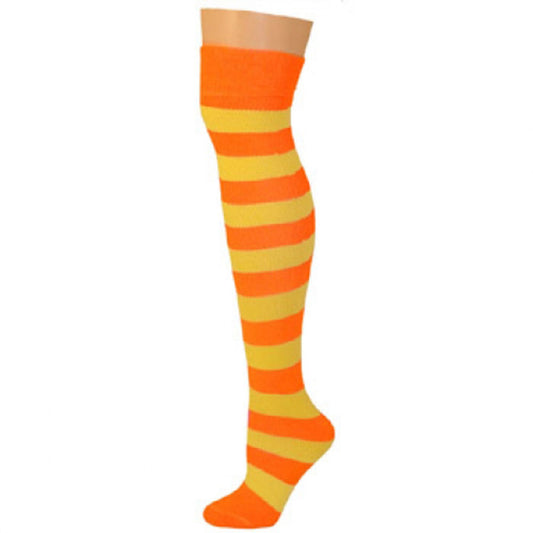 AJ's Striped Socks - Orange & Lemon