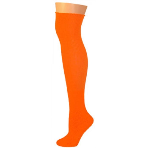 AJ's Solid Socks - Neon Orange (25") |