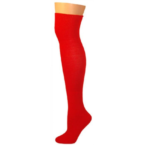 AJ's Solid Socks - Red (25") |