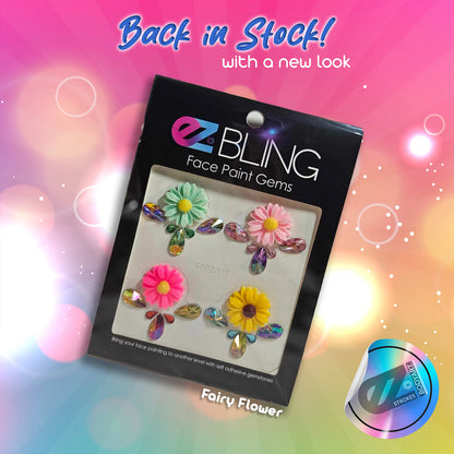 EZ Bling Face Paint Gems - Fairy Flower (4 Pieces)
