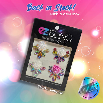 EZ Bling Face Paint Gems - Sparkly Bouquet (4 Pieces)