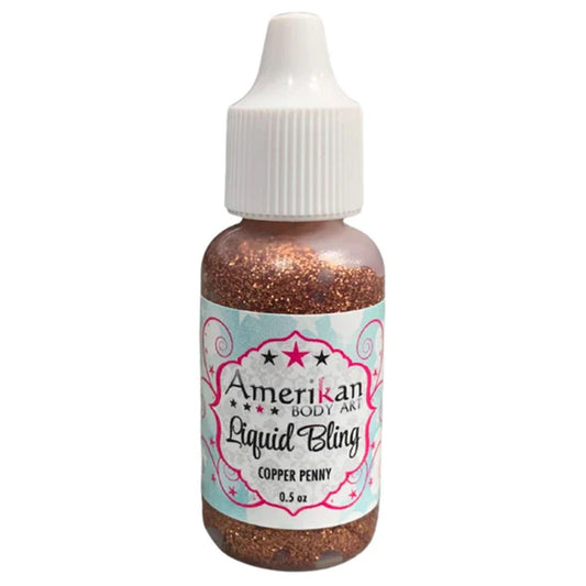 Amerikan Body Art Liquid Bling - Copper Penny (0.5 oz)
