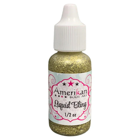 Amerikan Body Art Liquid Bling - Brilliant Gold (0.5 oz)