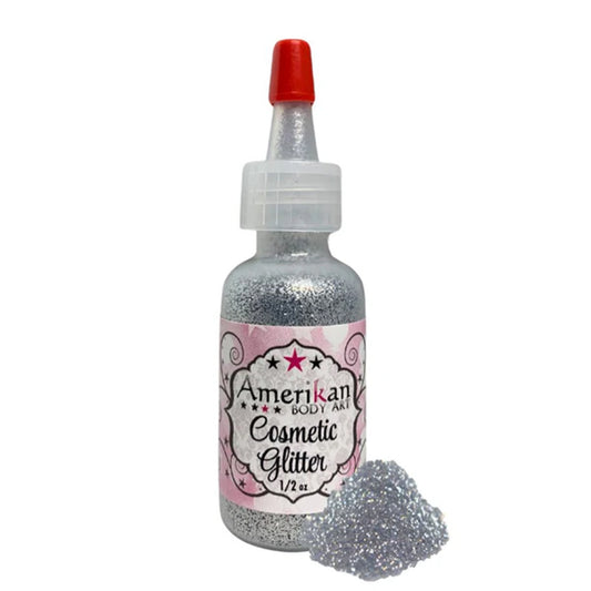 Amerikan Body Art Opaque Glitter - Chrome Silver (0.5 oz)