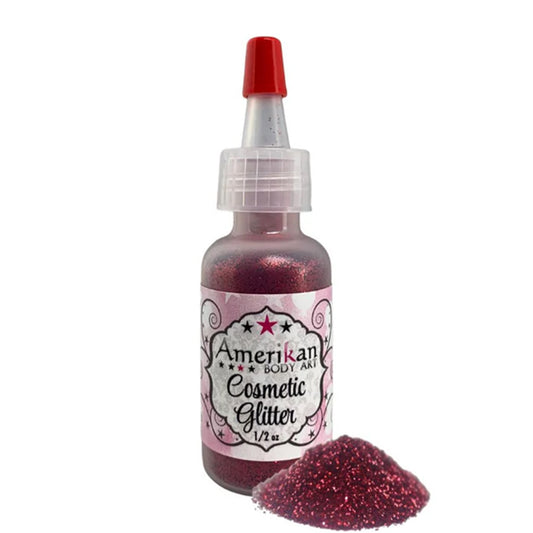 Amerikan Body Art Opaque Glitter - Firetruck Red (0.5 oz)