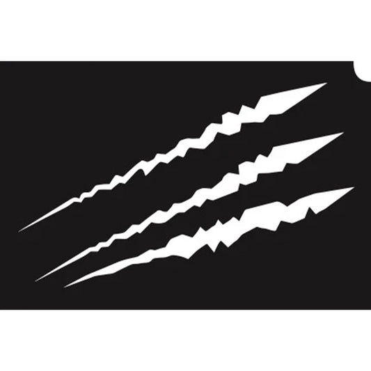 GBA Glimmer Tattoo Stencil - Dino Scratch (5/pk)