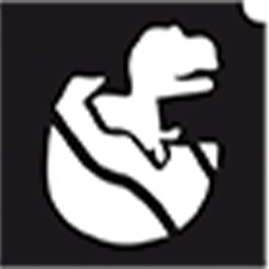GBA Glimmer Tattoo Stencil - Dino Egg (5/pk)