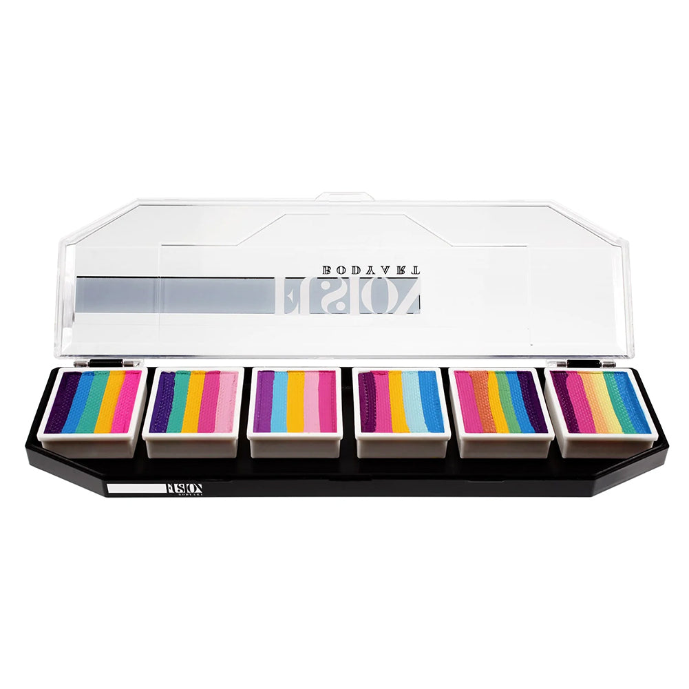 Fusion Body Art Face Painting Palette - Lodie Up Rainbow Ponies (6 Cakes/10 gm)