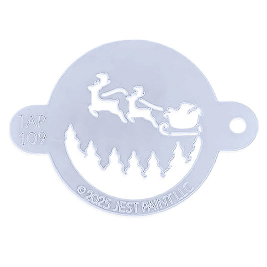 TAP Face Painting Stencil - Santa's Flight Centerpiece (109)