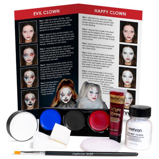 Mehron Clown Makeup Kits (5 Colors)