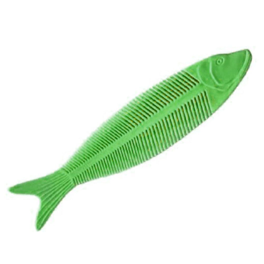 Fish Skeleton Comb - Green