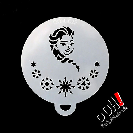 Ooh! Flip Stencil - Snowflake Queen (C22)
