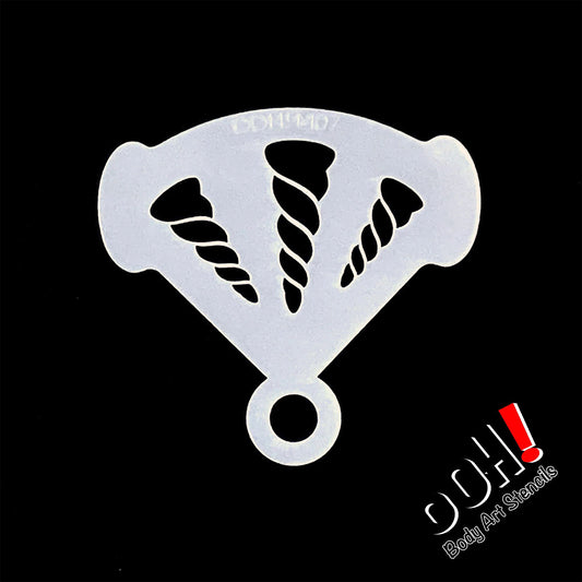 Ooh! Mirror Stencil - Unicorn Horn (M07)