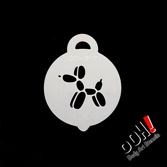 Ooh! Petite Stencil - Balloon Dog (P11)