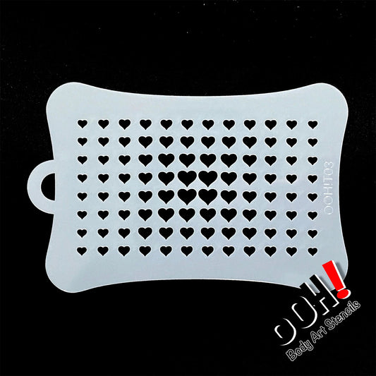Ooh! Texture Stencil - Heart Halftone (T03)