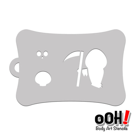 Ooh Stencils - Lil' Reeper Halloween Tattoo (T26)