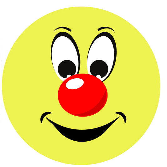 Smiley w/ Nose Large Stickers