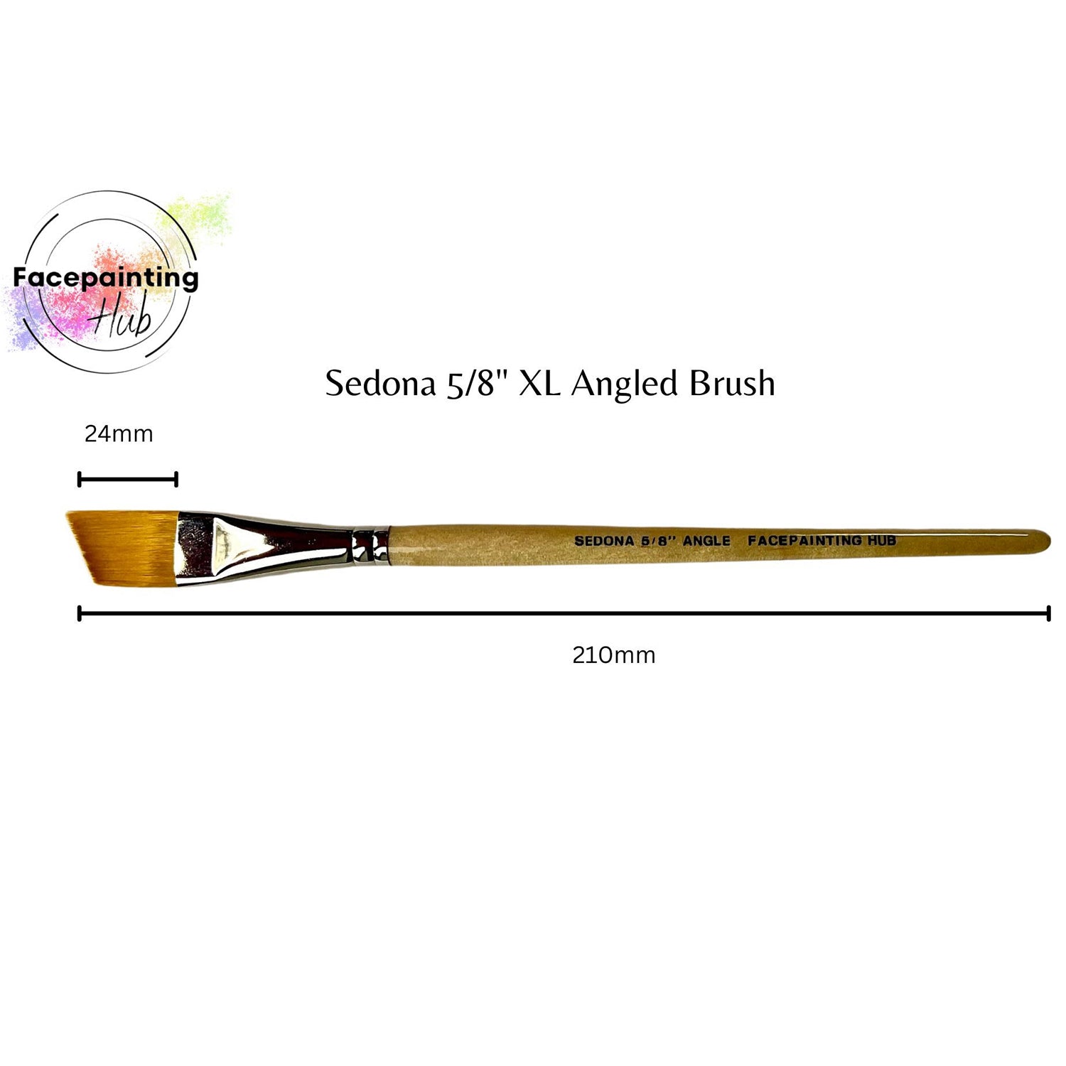 Facepainting Hub Sedona XL (5/8") Angle Brush