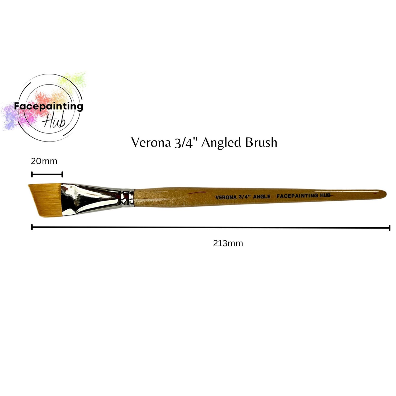 Facepainting Hub Verona (3/4") Angle Brush