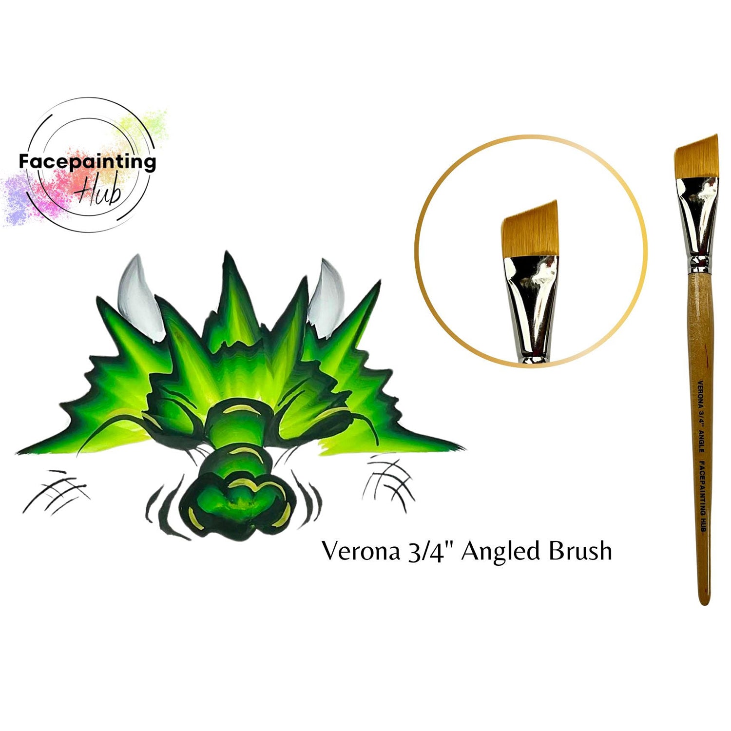 Facepainting Hub Verona (3/4") Angle Brush