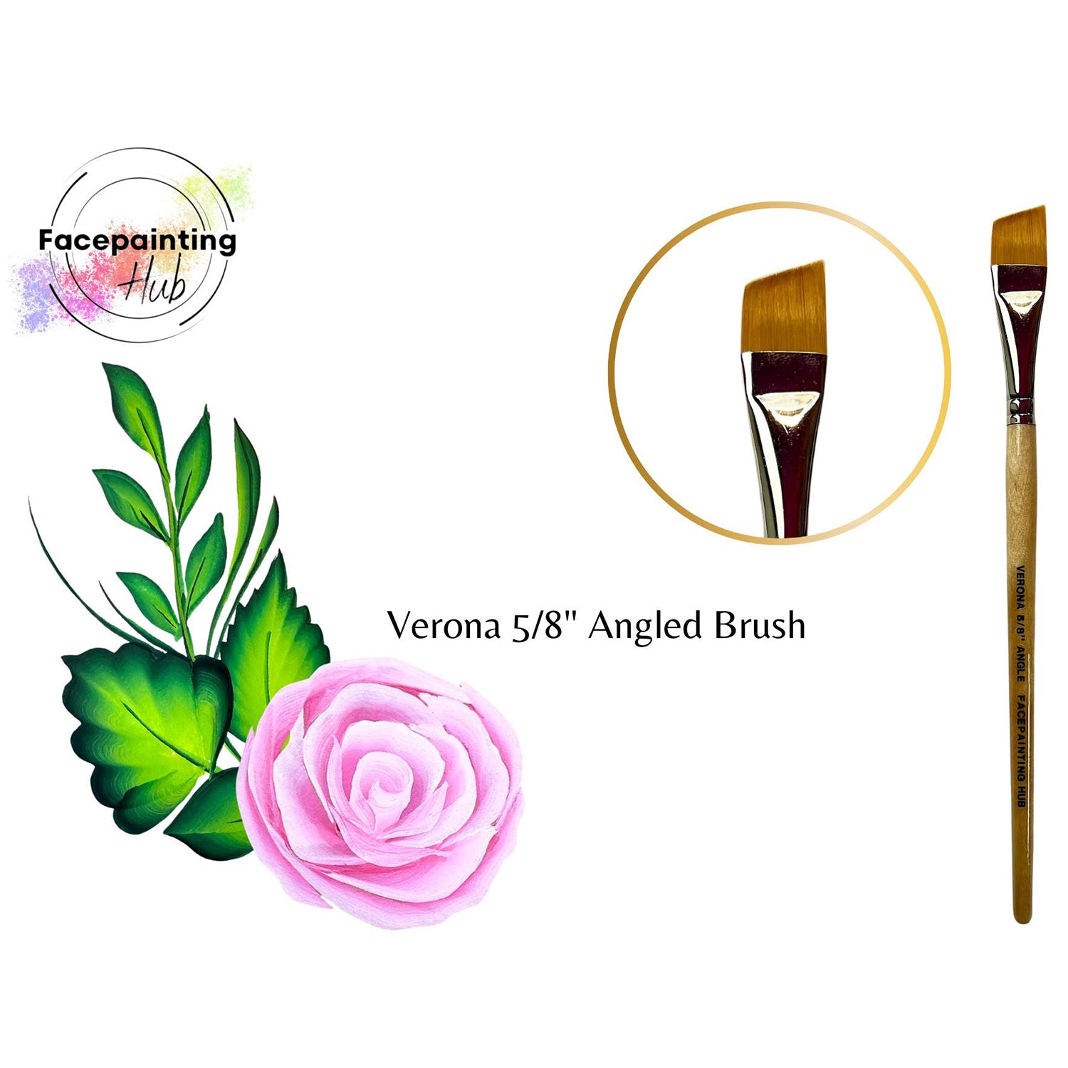 Facepainting Hub Verona (5/8") Angle Brush
