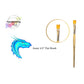 Facepainting Hub Azure Flat Brush (1/2")