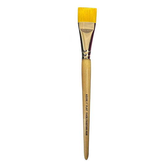 Facepainting Hub Azure Flat Brush (1")