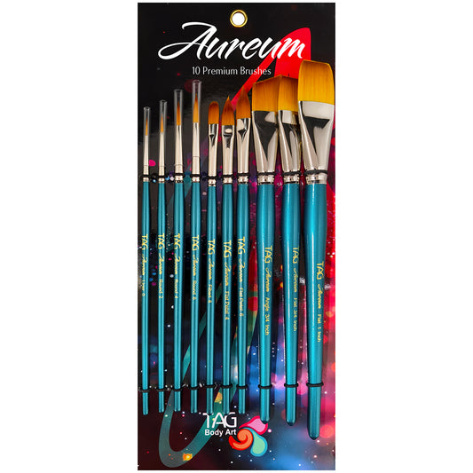 TAG Brush Set - Premium Aureum 10 Set