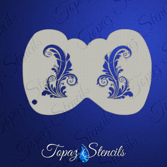 Topaz Stencil - Tamina's Flourish Flutter Eye