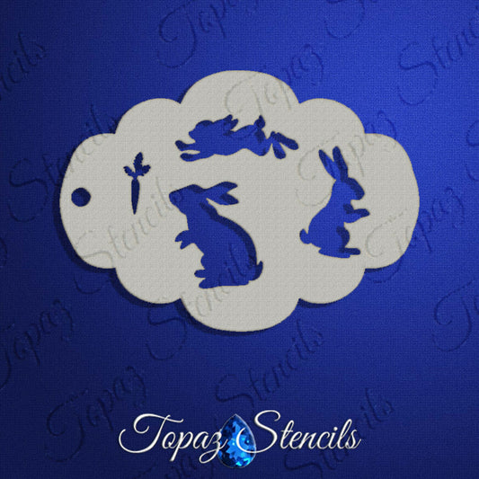 Topaz Stencil - Bunnies and Carrot
