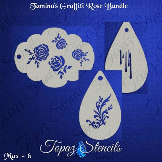Topaz Stencil - Tamina's Graffiti Rose Bundle