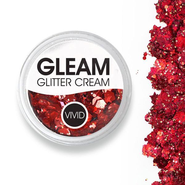 VIVID Gleam Glitter Cream - Cardinal