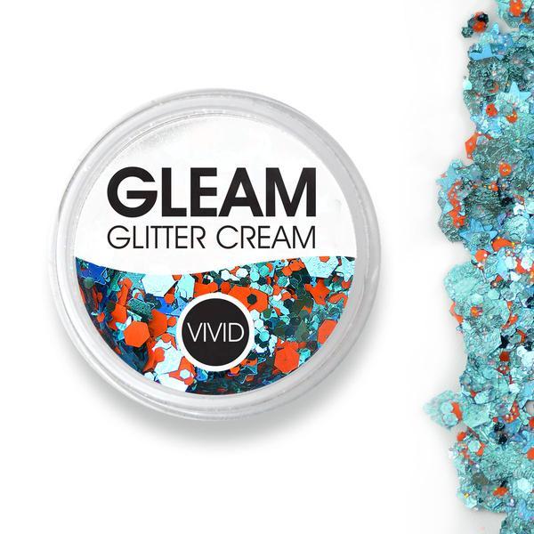 VIVID Gleam Glitter Cream - Energy - Orange & Aqua