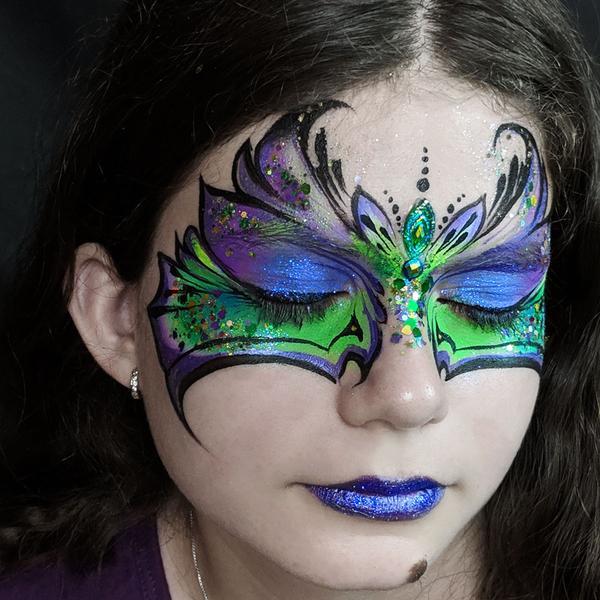 Chunky Glitter Face Painting / Glittery Eye Makeup- Vivid Glitter