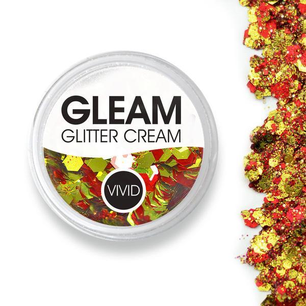 VIVID Gleam Glitter Cream - Victorious - Garnet & Gold